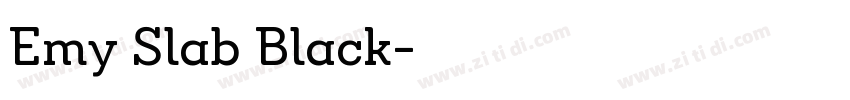 Emy Slab Black字体转换